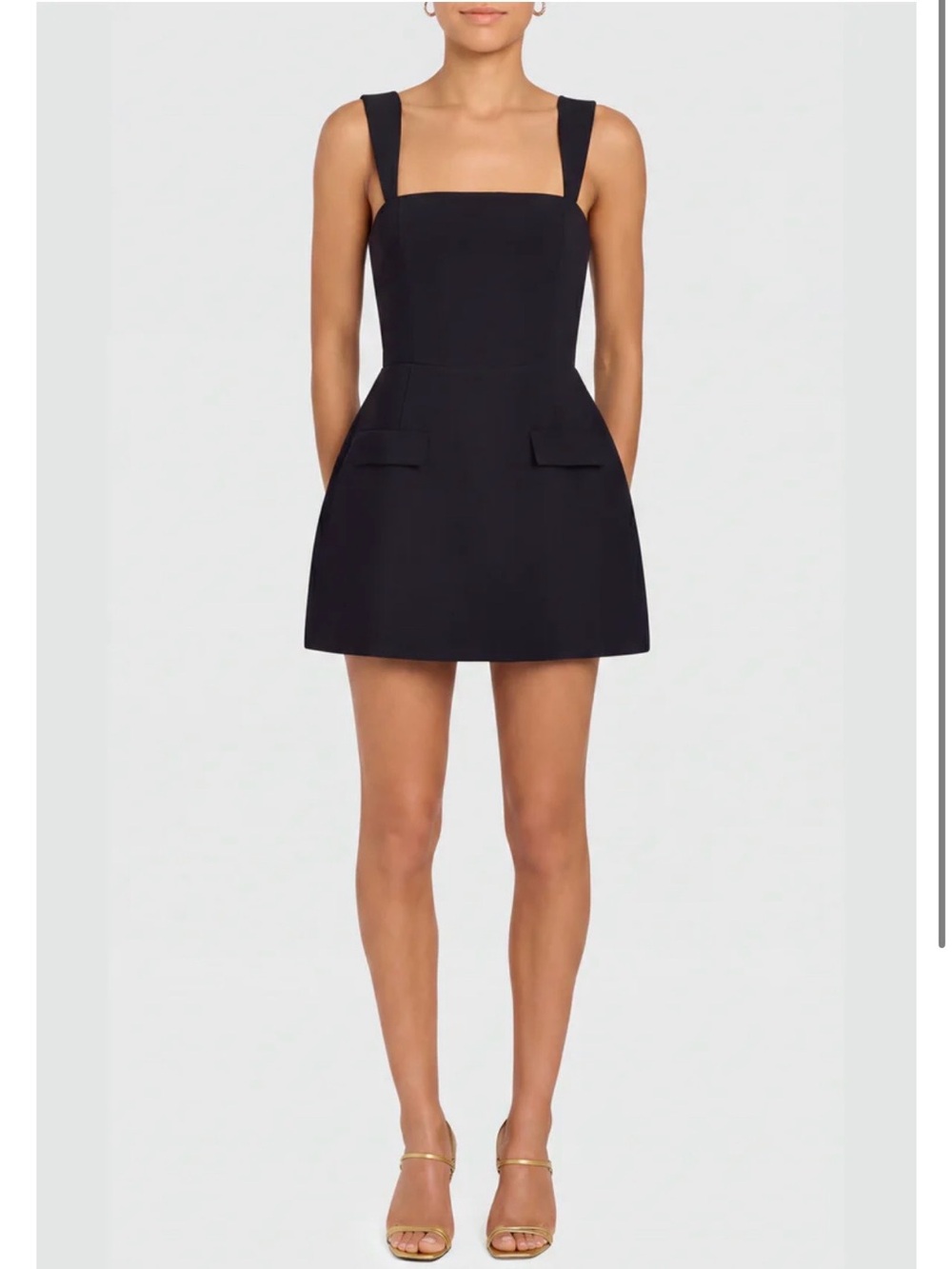 Amanda Uprichard Bethany Black Skort Romper XS
